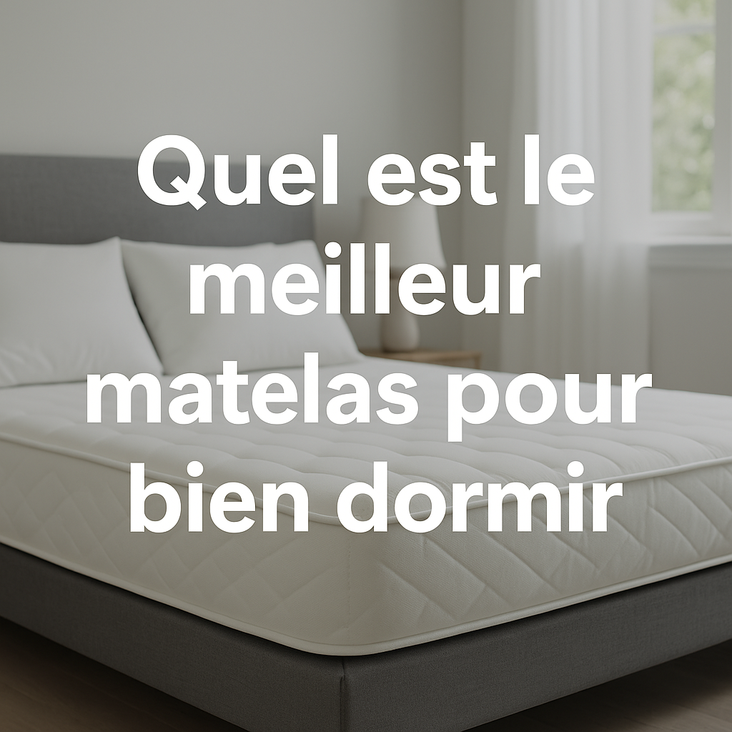 Quel est le meilleur matelas pour bien dormir