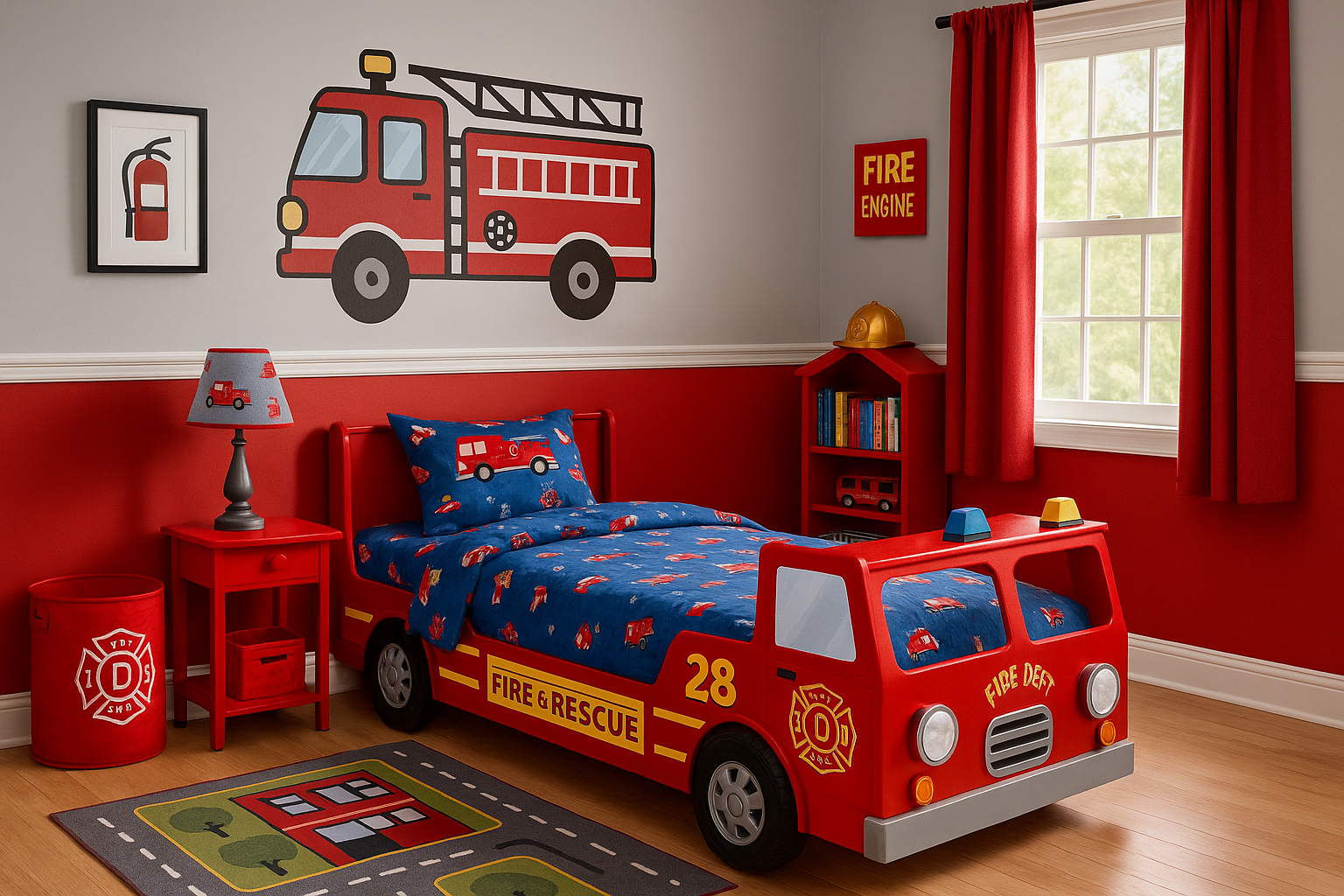 Chambre enfant pompier : un univers héroïque à créer